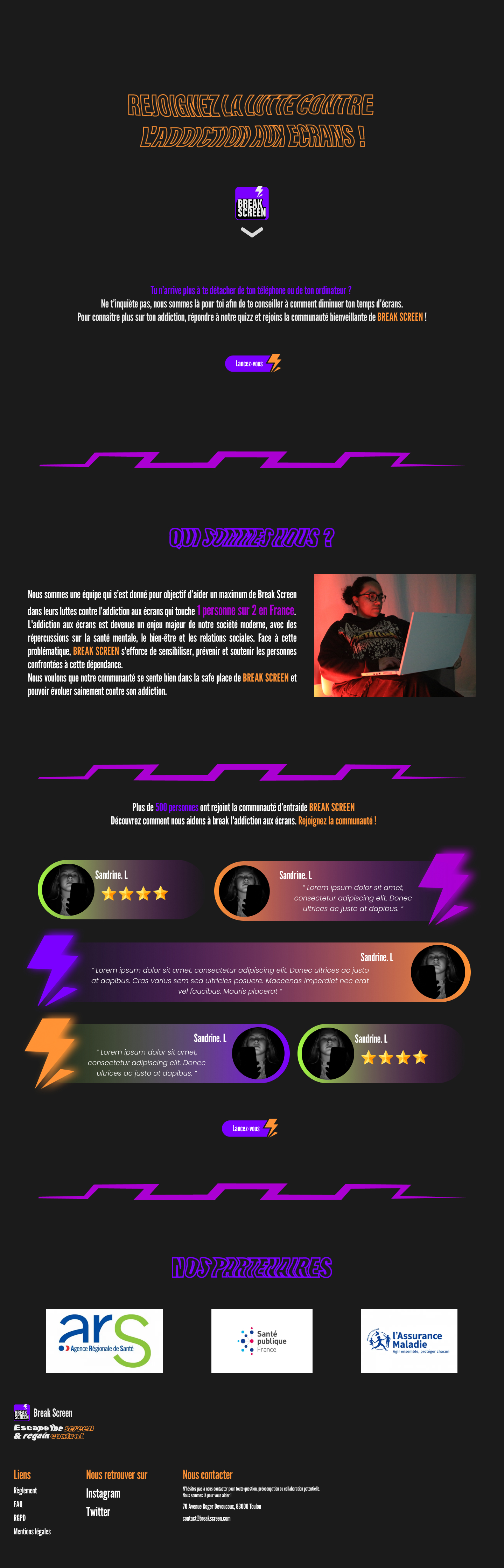 Break Screen - Gallery 7